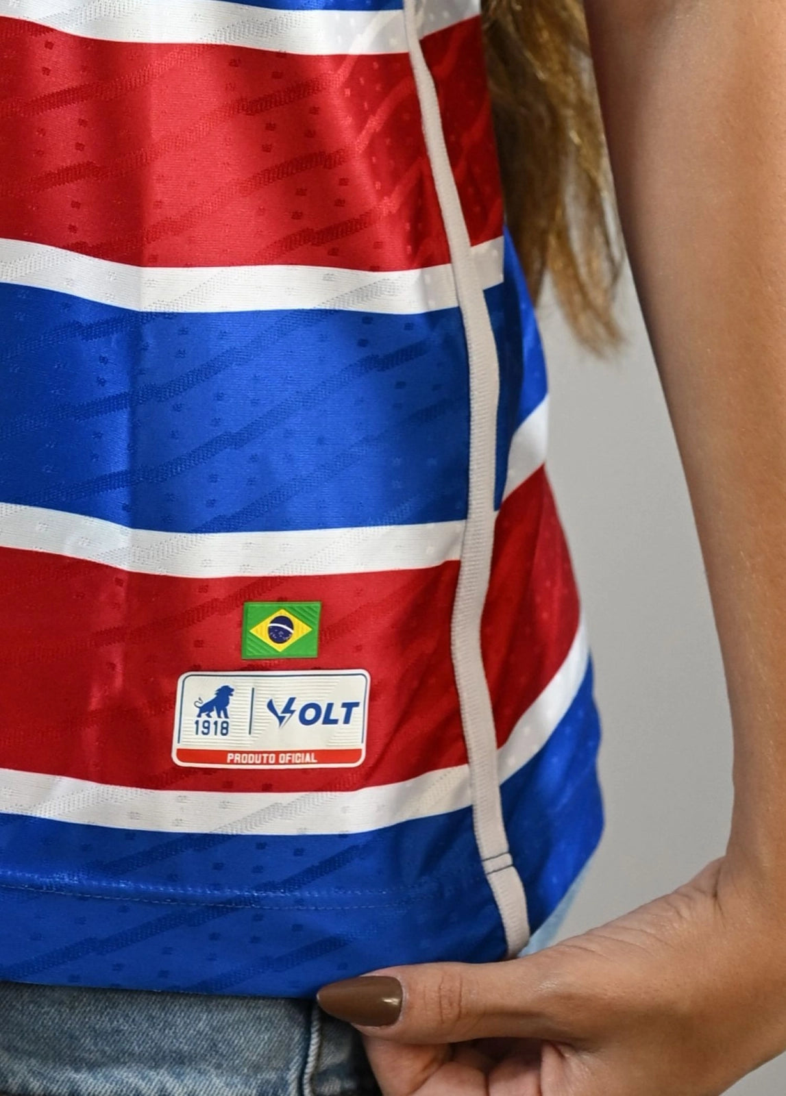 Camisa Jogo 1 Tradição 2025 Escudo Retrô Feminina Tricolor