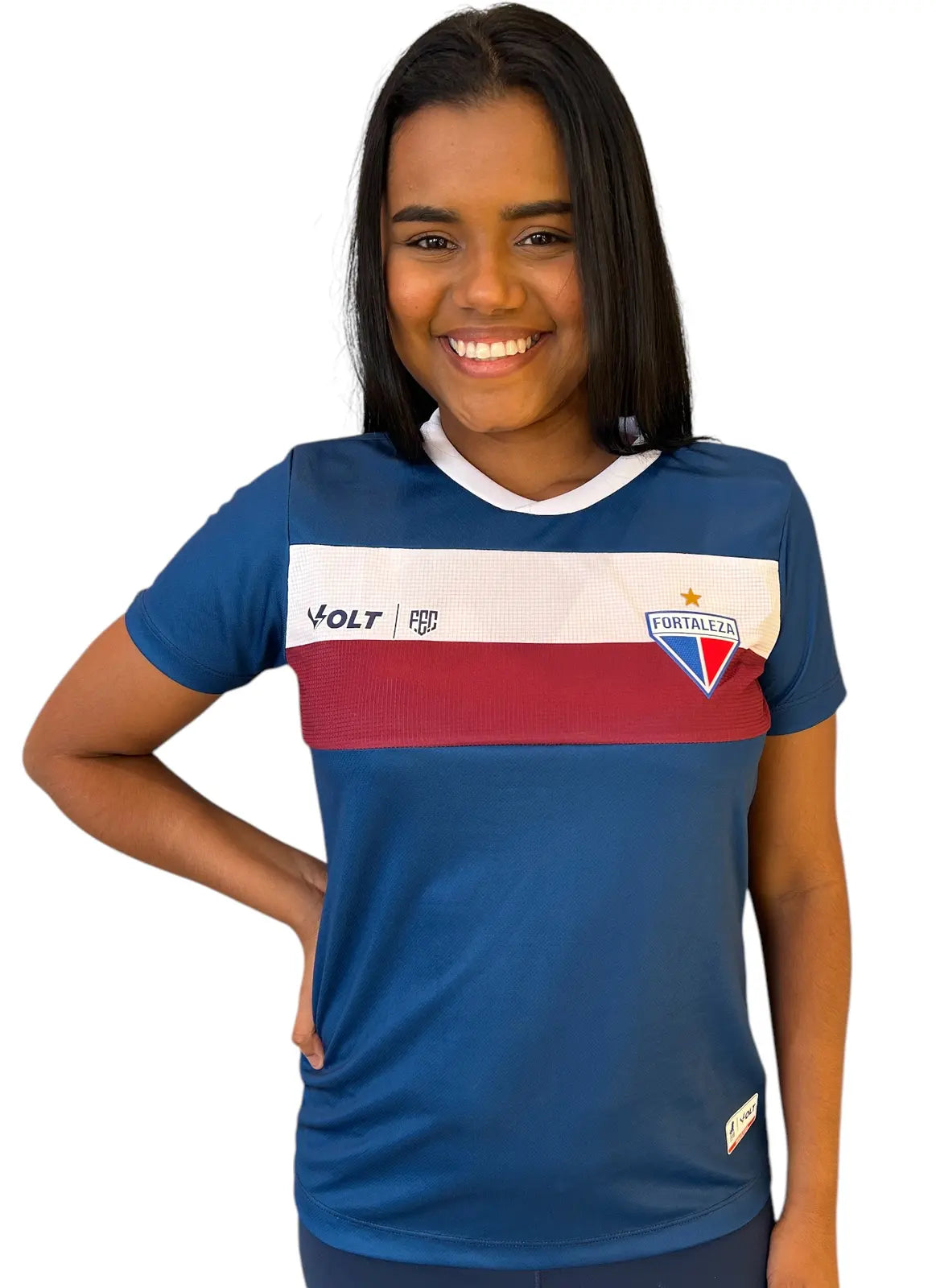 Camisa Concentração Fortaleza Azul Feminina