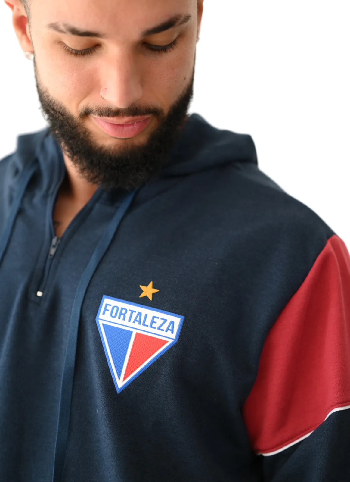 Hoodie Viagem Atleta Fortaleza Azul Masculino Volt