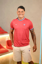 Camisa Viagem Colab Fortaleza Volt Vermelha