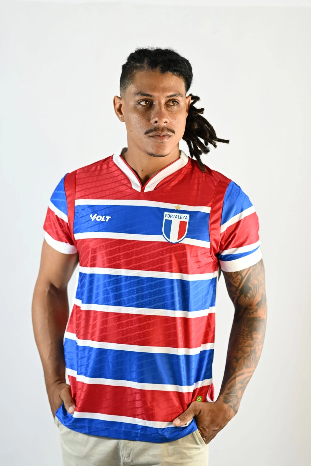 Camisa Jogo 1 Tradição 2025 Escudo Retrô Masculina Tricolor